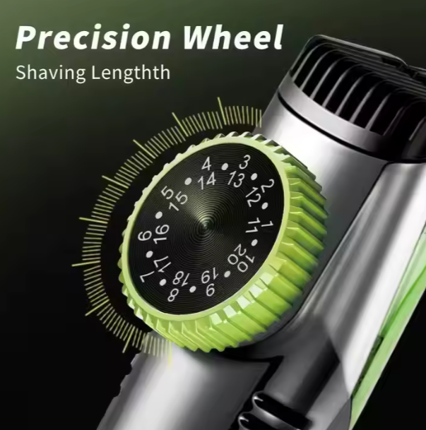 AeroTrimmer │ Vacuum-Integrated Precision Hair Trimmer for a Clean, Effortless Cut