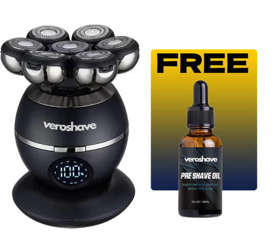 Veroshave 7D Head Shaver + FREE PRE SHAVE OIL