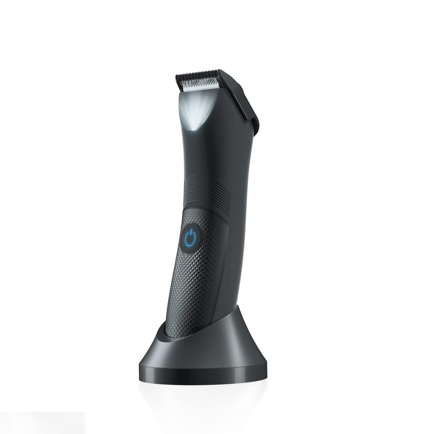 VEROTRIMMER Trimmer for Men Waterproof for Pubic/Body/Groin Grooming with Ceramic Blade, LED Light, Charging Base