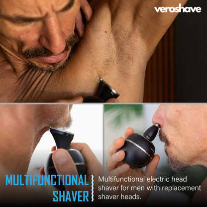 Veroshave 7D Head Shaver Zero-Irritation Wireless For Bald Men Cordless Electric Razor Waterproof Rechargeable