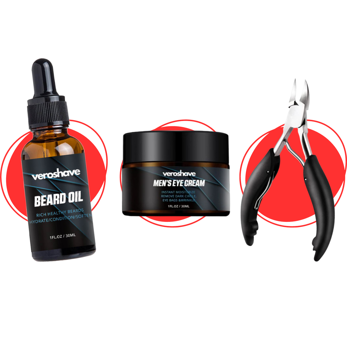 The Ultimate Grooming Bundle: Beard Oil + Eye Cream + Nail Clipper